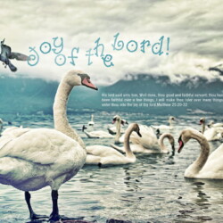 His lord said unto him, Well done, thou good and faithful servant: thou hast been faithful over a few things, I will make thee ruler over many things: enter thou into the joy of thy lord.Matthew 25:20-22