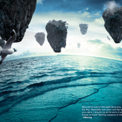 Shout to the Lord on the earth let us sing, power and majesty praise to the king. Mountains bow down and the seas will roar at the sound of your name. I sing for joy at the work of your hand, forever I'll love you forever I'll stand. Nothing compares to the promise I have in you....- Hillsong