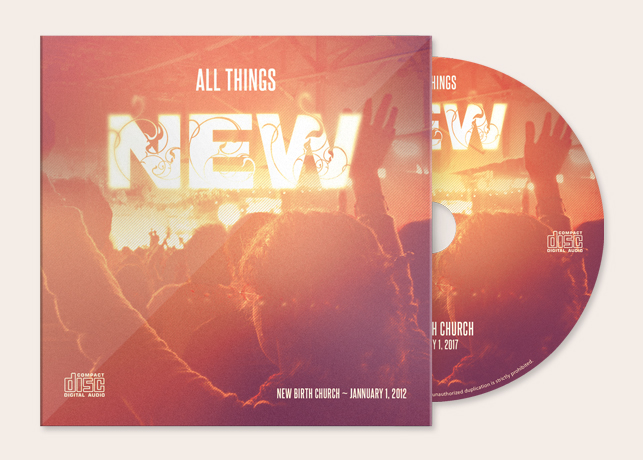 All Things New CD Artwork Template