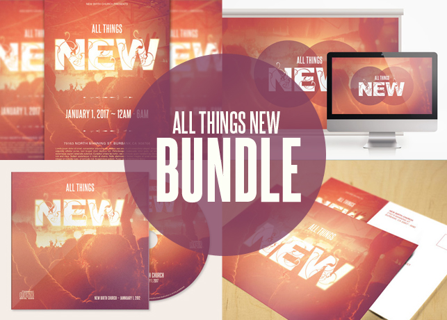 All Things New Church Template Bundle