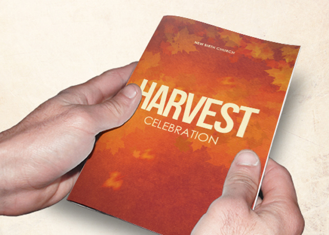 Harvest Celebration Church Bulletin Template