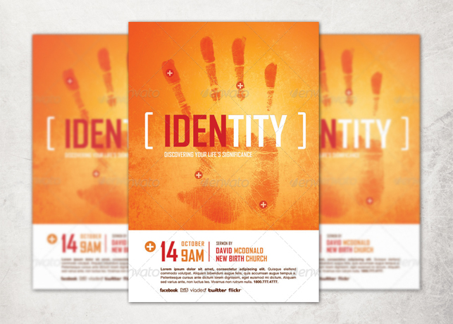 Identity Church Flyer Template