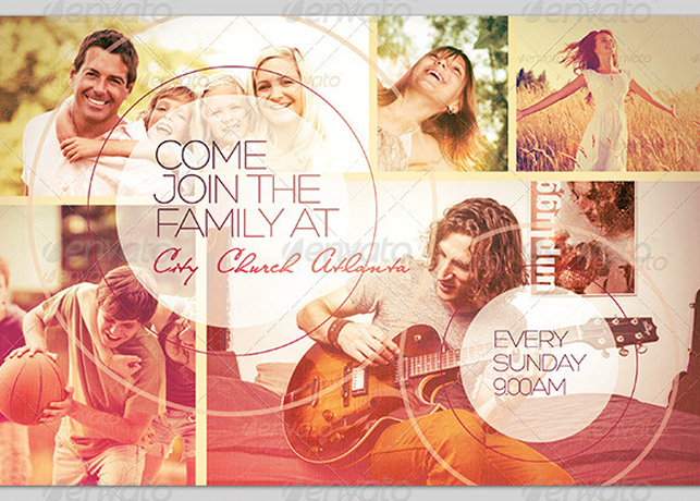 Join the Family Church Flyer Invite Template