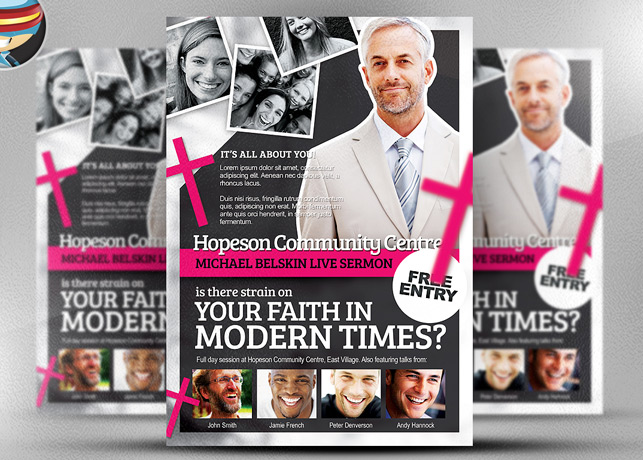 Modern Church Flyer Template