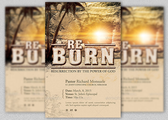 Reborn Church Flyer Template