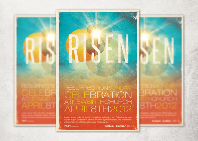 Risen Church Event Flyer and CD Template