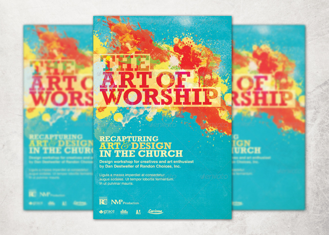 The Art of Worship Flyer and CD Template