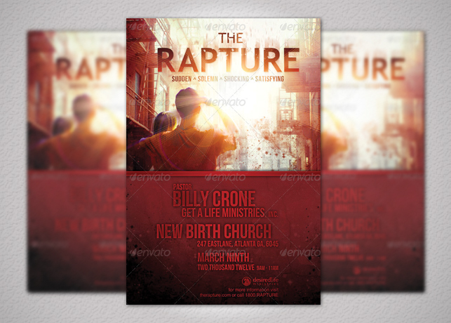 The Rapture Church Flyer and CD Template