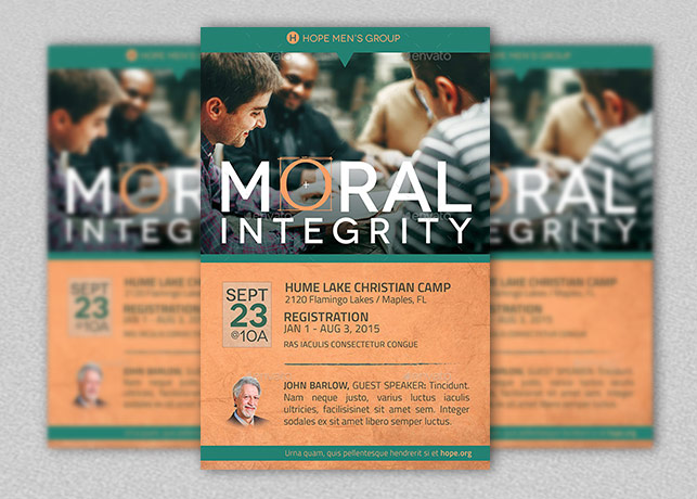 Moral Integrity Church Flyer and Poster Template