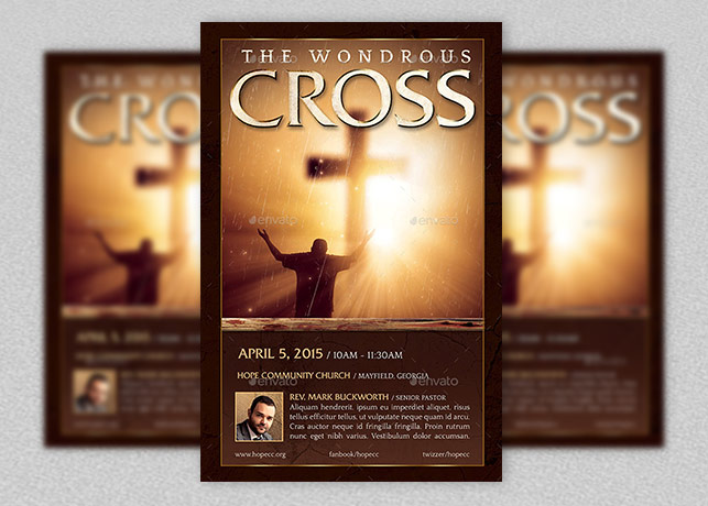 Wondrous Cross Flyer and Poster Template