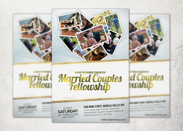 Married Couples Fellowship Church Flyer