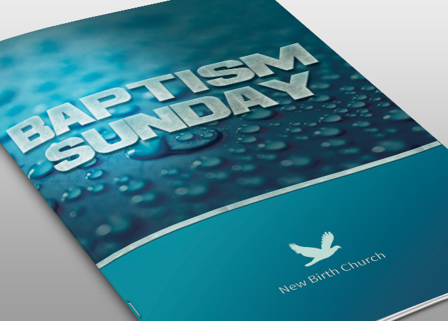 Baptism Sunday Church Bulletin