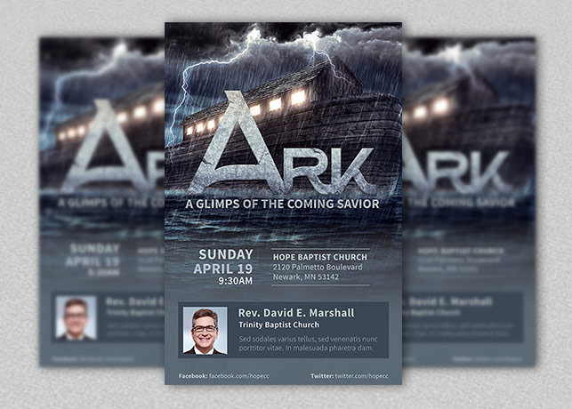 Ark Church Flyer and Poster Template