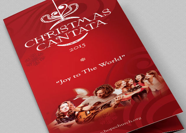 Christmas Cantata Brochure Template