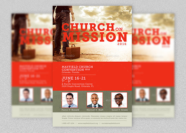 Church Missions Flyer Template