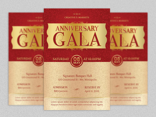 Anniversary Gala Flyer Template