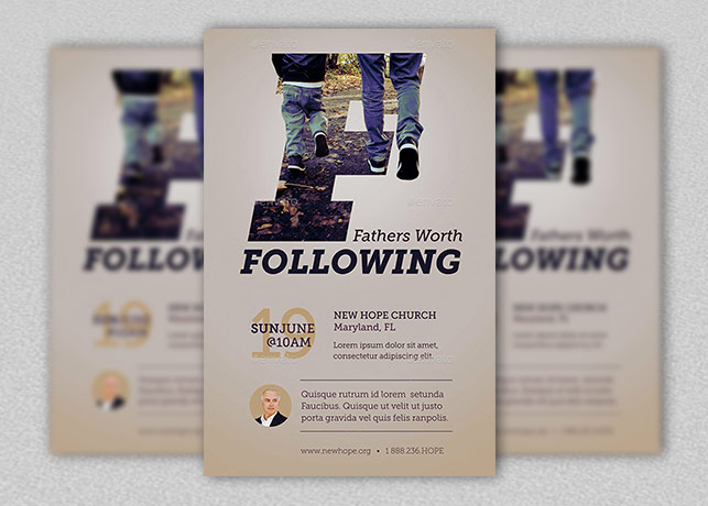 Fathers Worth Flyer and Poster Template