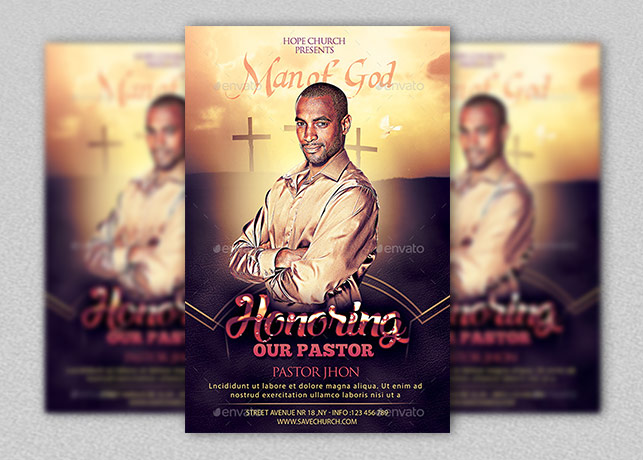 Pastor Appreciation Church Flyer
