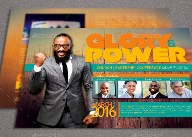 Glory and Power Church Flyer Template