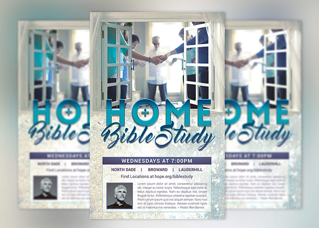 Bible Study Flyer Poster Template