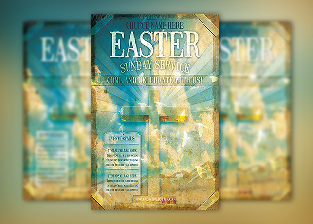 Church Easter Event Flyer Template
