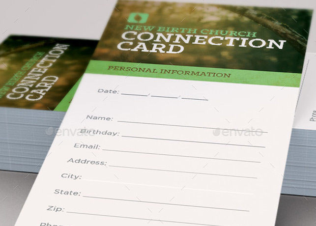 Grow With Us Connection Card Template