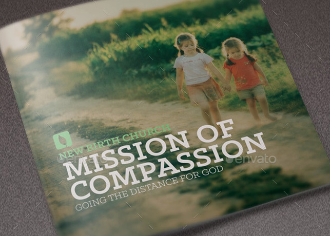 Mission of Compassion Church Brochure Template
