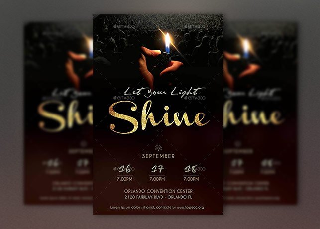 Shine Church Flyer Poster-Photoshop