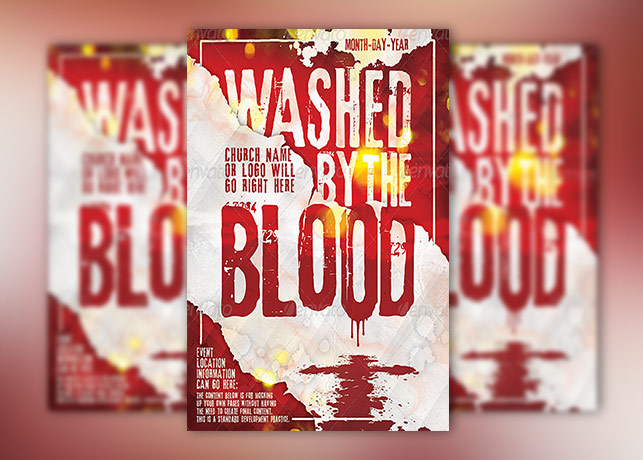 Washed By The Blood Church Flyer