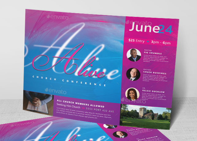 Alive Church Conference Flyer Template