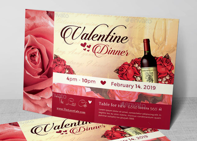 Valentine Dinner Flyer Template
