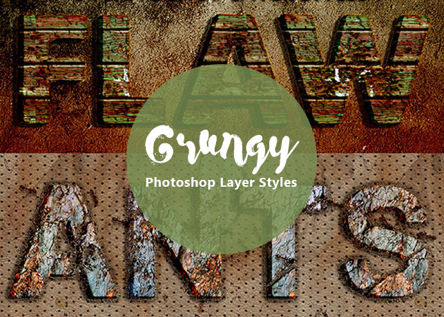 Grungy Photoshop Layer Styles