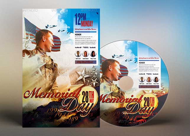 Memorial Day Flyer CD Template