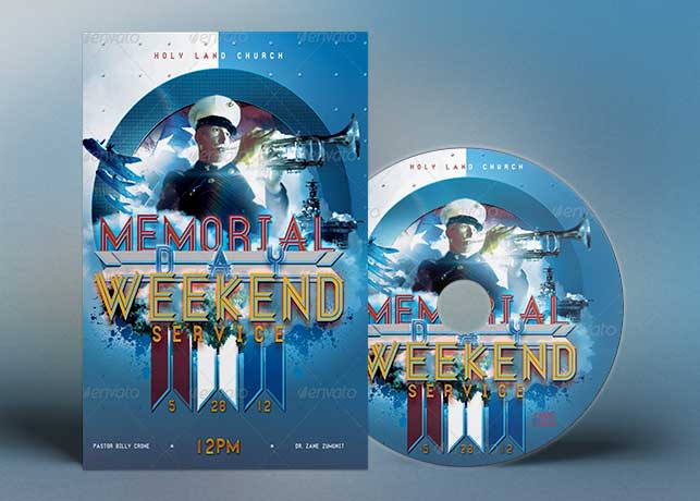 Memorial Day Weekend Flyer CD Template