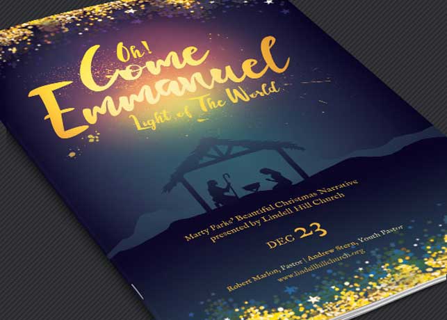 Christmas Cantata Program Template