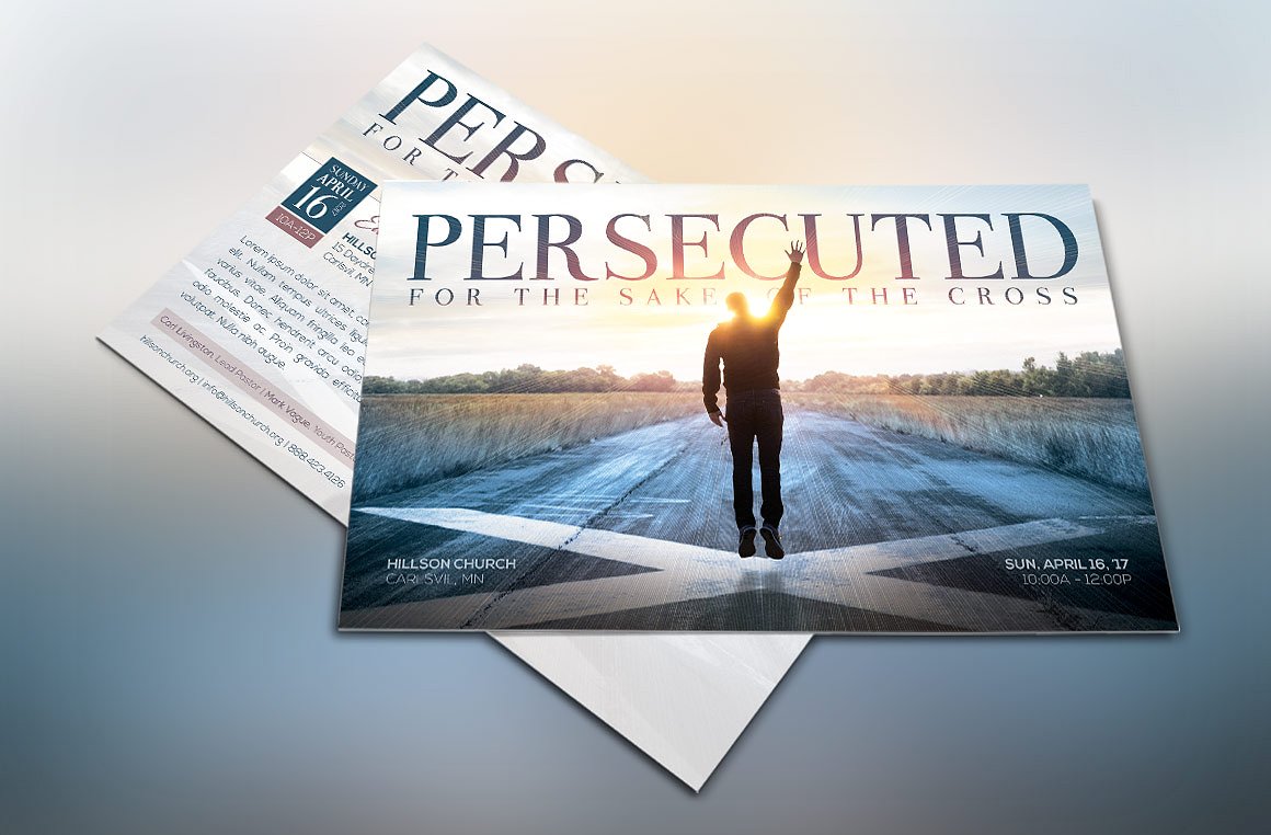 Persecuted Church Flyer Template
