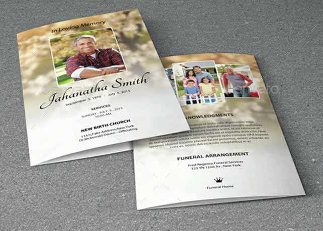 Funeral Program Template-V01