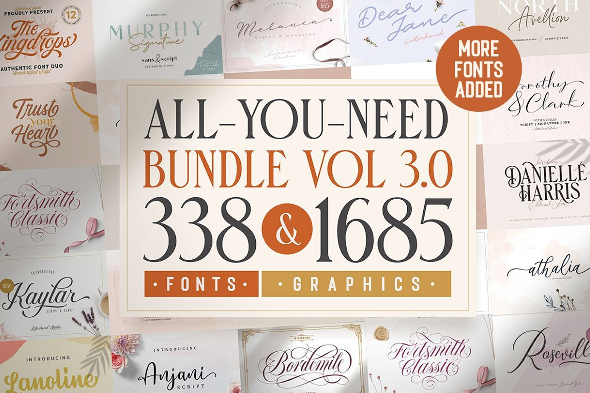 All Fonts You Need Bundle 3.0