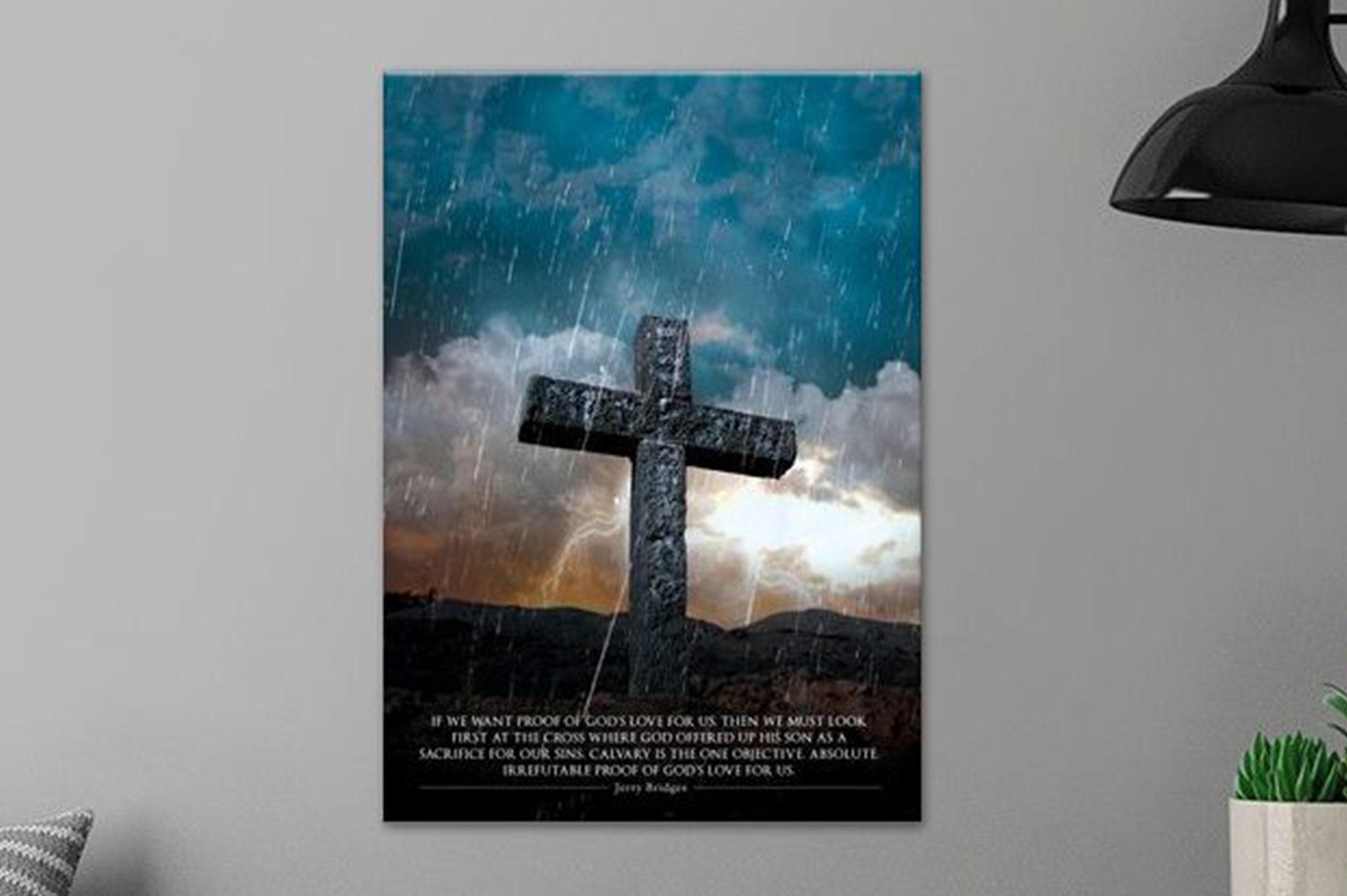 Cross of Love Metal Poster by Godserv Designs