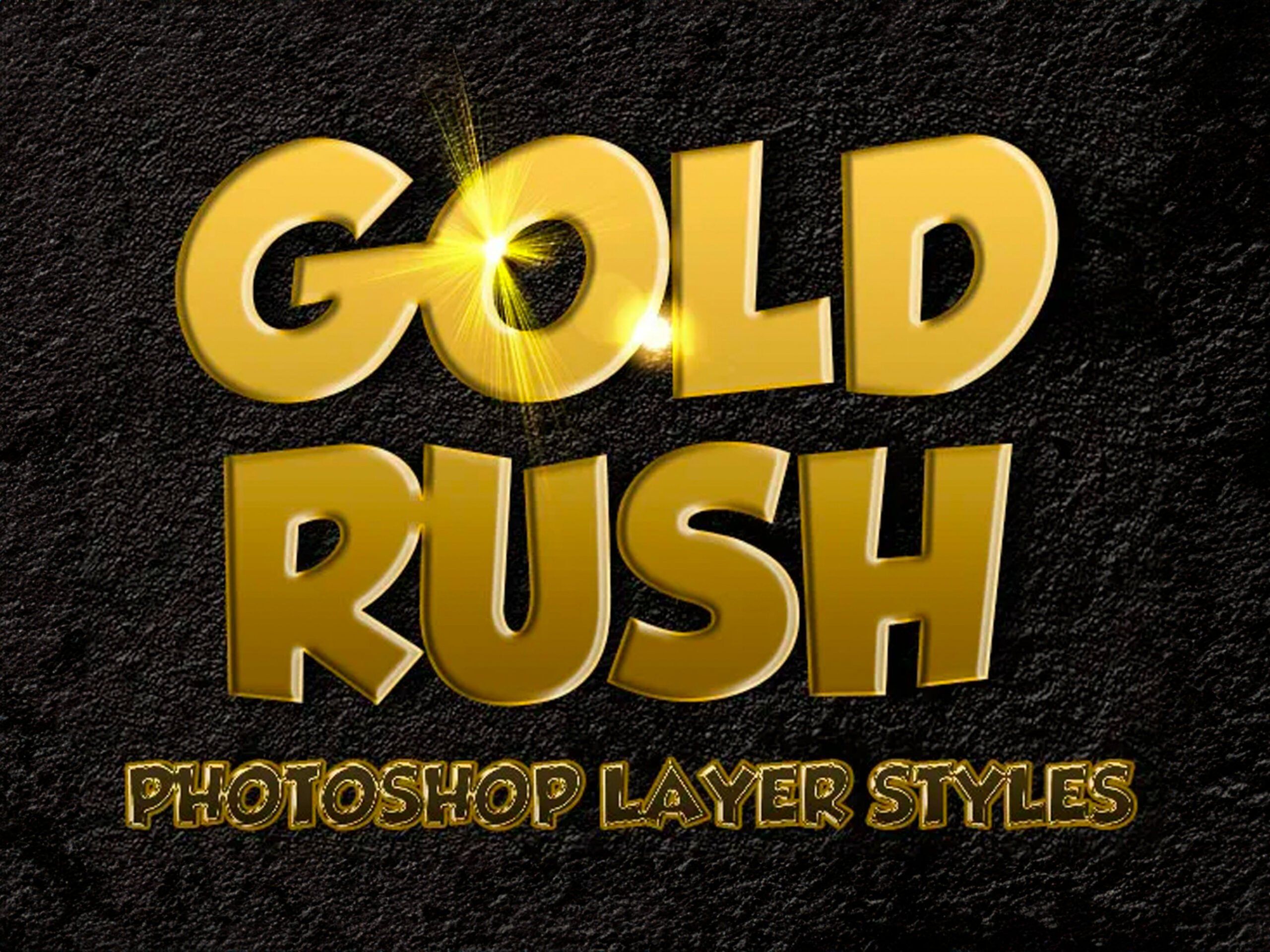 Gold Rush Photoshop Layer Styles