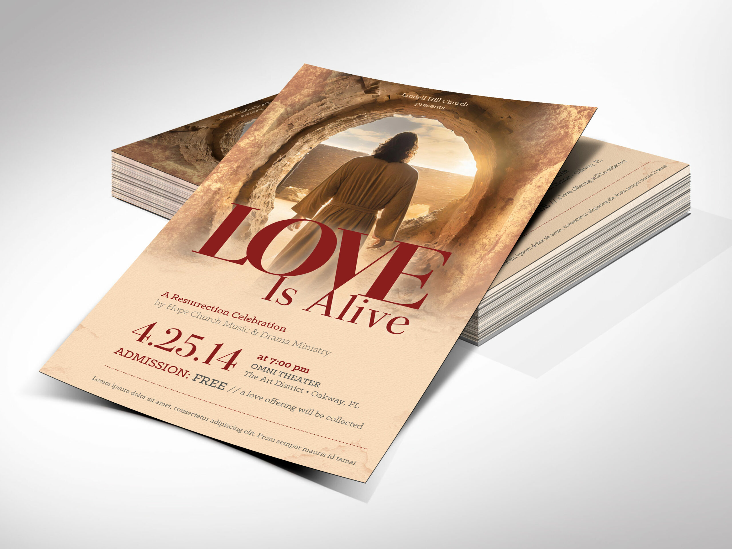 Alive Easter Flyer Template for Canva
